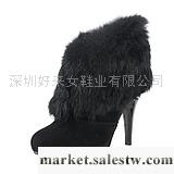 供應-=秋冬女鞋紫郁2011秋冬新款女鞋 真皮兔毛高跟防水臺皮草短靴及踝靴子[8工廠,批發,進口,代購
