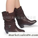 供應---秋冬女鞋2011秋冬新款熱銷千雙女鞋 方跟短靴子中跟工廠,批發,進口,代購