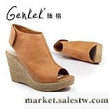 供應2012夢想 新風尚臻格GENKEK羅馬風防水臺魚嘴鞋坡跟涼鞋女鞋工廠,批發,進口,代購