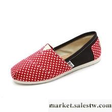 供應快樂瑪麗 2012春夏新款 斑點布鞋 帆布鞋女鞋61101W工廠,批發,進口,代購