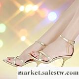 供應2012新款涼鞋 真皮水鉆OL高跟女鞋 夏季百搭女式鞋子 高跟鞋 涼鞋工廠,批發,進口,代購