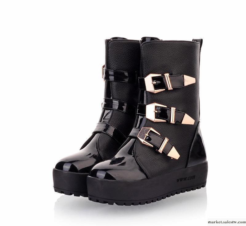 2012秋冬女靴子短靴 韓版休閑女鞋厚底松糕雪地靴高幫馬丁女鞋子工廠,批發,進口,代購