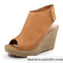 供應臻格GENKEK羅馬風防水臺魚嘴鞋坡跟涼鞋女鞋工廠,批發,進口,代購