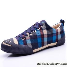 供應2012秋季新款6028細格條韓版帆布女系帶休閑鞋女鞋批發工廠,批發,進口,代購