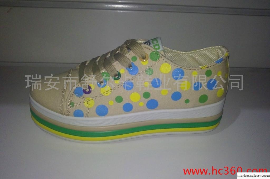 供應2012爆款時尚休閑彩虹松糕底厚底徐濠縈最愛女鞋明星款工廠,批發,進口,代購