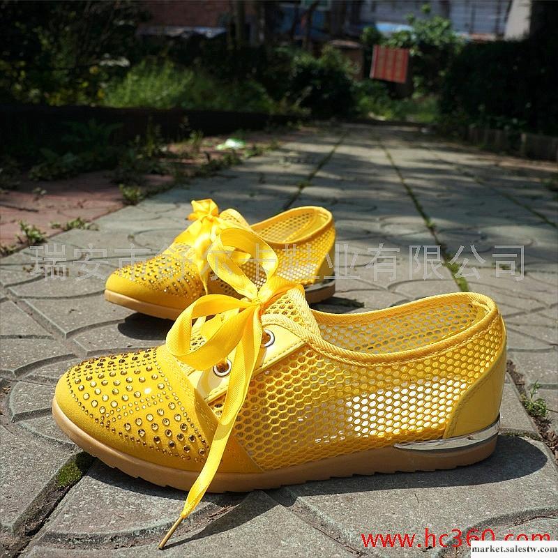 供應包郵2012新款女鞋夏季休閑女款水鉆洞洞鞋透氣鞋軟底網鞋單鞋工廠,批發,進口,代購