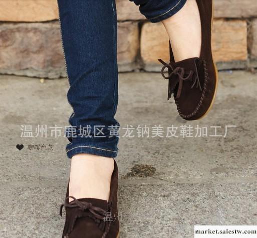 真皮女鞋豆豆鞋。多款多色秋冬款保暖軟底休閑適合內外歐美工廠,批發,進口,代購