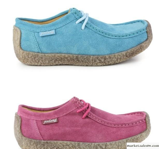 2011春夏新款女單鞋 蝸牛鞋 真皮磨砂牛皮休閑鞋平跟女鞋情侶*工廠,批發,進口,代購