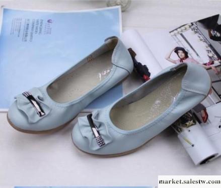 供應新款真皮牛筋底平底鞋 休閑單鞋跳舞鞋 女鞋批發外貿單鞋工廠,批發,進口,代購