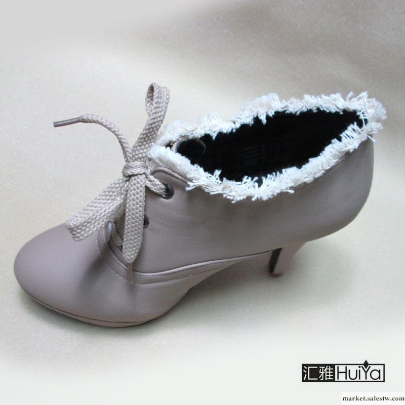 供應匯雅2012時尚裸色中跟防水臺女靴子 高跟鞋 外貿鞋 休閑女鞋女鞋批發工廠,批發,進口,代購