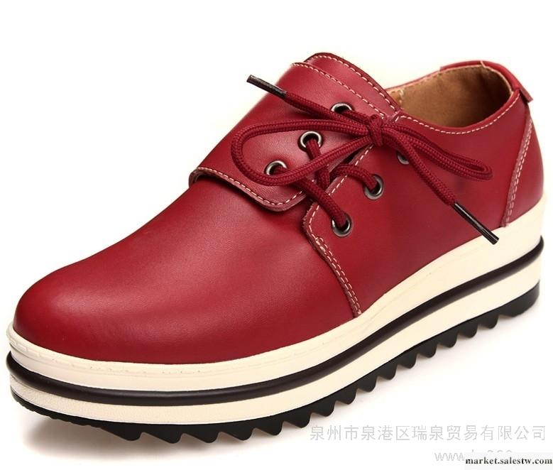 供應2012松糕鞋歐美英倫復古女鞋厚底松糕鞋單鞋平底圓頭厚底鞋女鞋潮工廠,批發,進口,代購