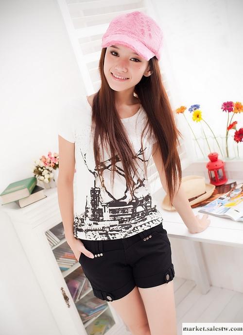 2012新款春裝夏裝女時尚短褲韓版短褲熱褲加大碼701工廠,批發,進口,代購