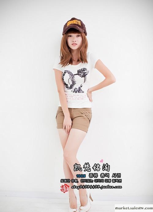 2012新款春裝夏裝女時尚短褲韓版短褲熱褲加大碼 319工廠,批發,進口,代購