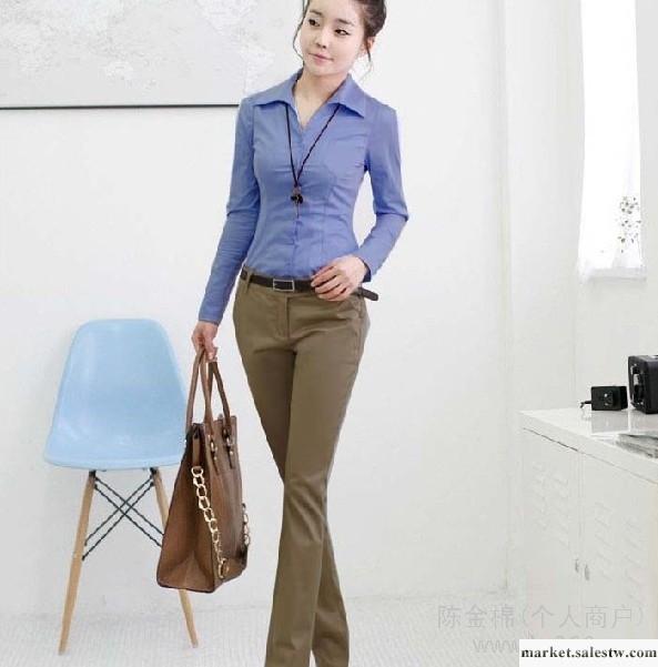 供應天籟之城韓版職業顯瘦修身直筒女褲工廠,批發,進口,代購