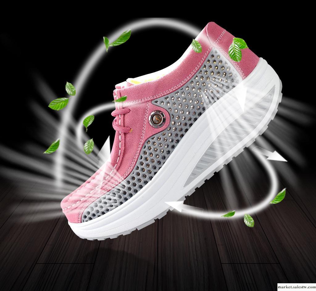 2012 爆款 雨多多同款 增高 透氣  搖搖  瘦身 健康時尚休閑女鞋批發・進口・工廠・代買・代購