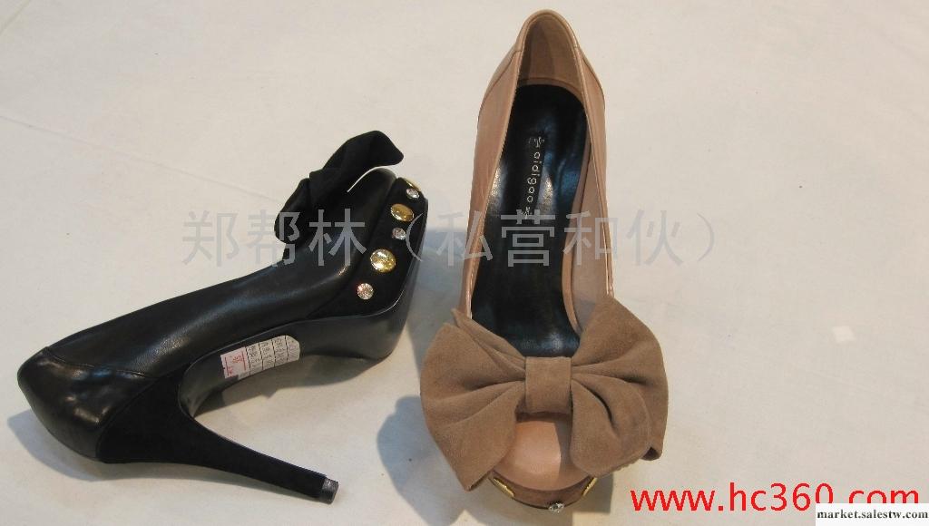 供應2012時尚新款，真皮，高跟蝴蝶結牛皮單鞋女鞋ZN000070工廠,批發,進口,代購