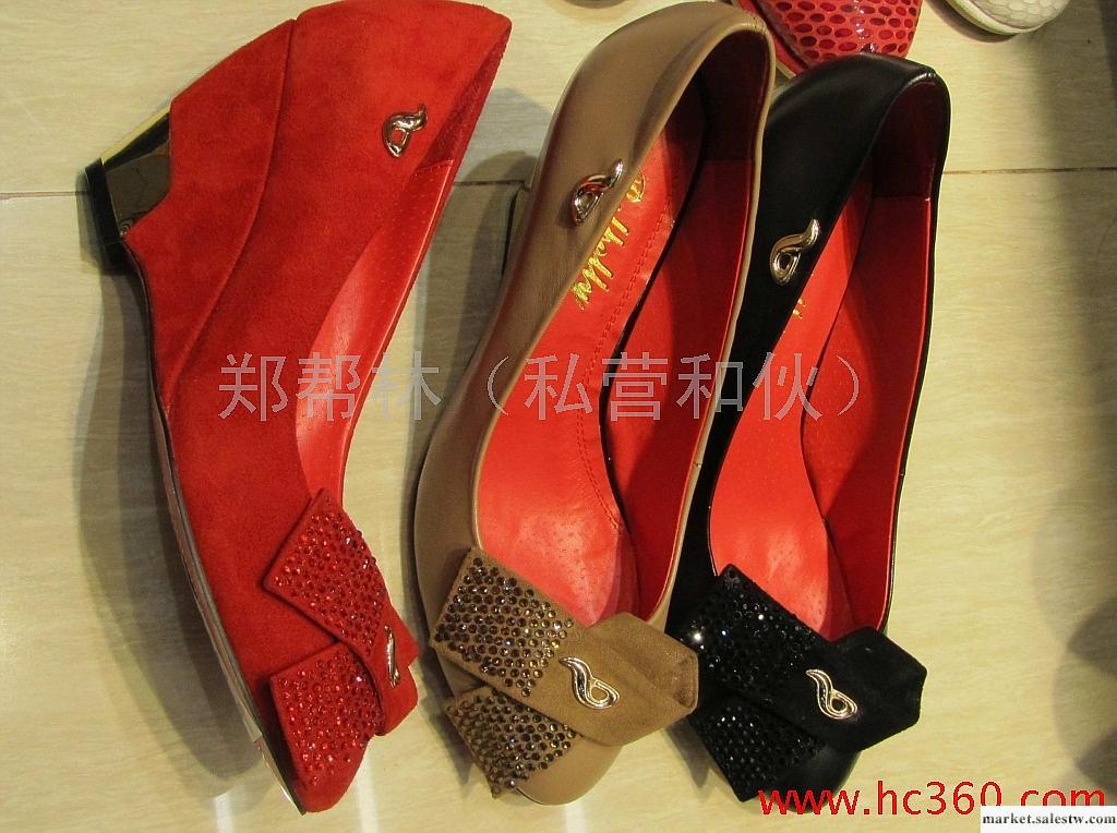 供應2012日韓時尚新款，真皮，內增高，磨面蝴蝶結單鞋女鞋ZN000041工廠,批發,進口,代購