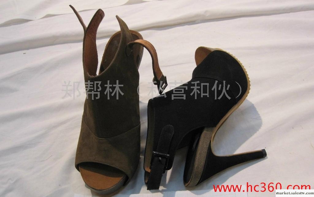 供應2012時尚新款，真皮，高跟磨面涼鞋女鞋ZN000115工廠,批發,進口,代購