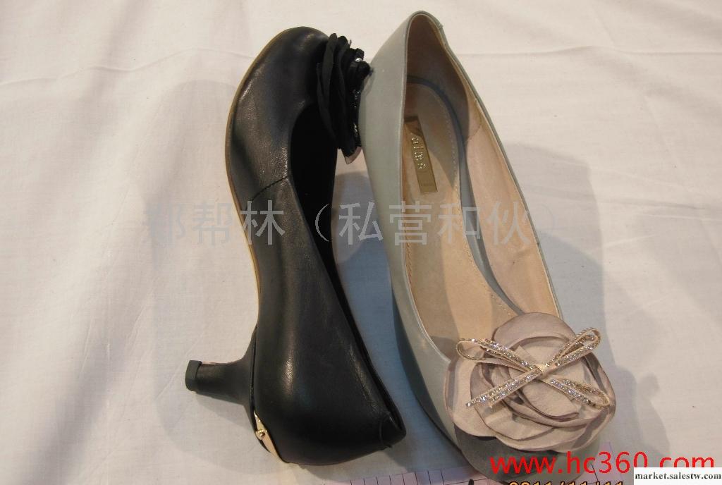 供應2013新款，真皮，中跟，蝶結牛皮單鞋女鞋ZN000132工廠,批發,進口,代購