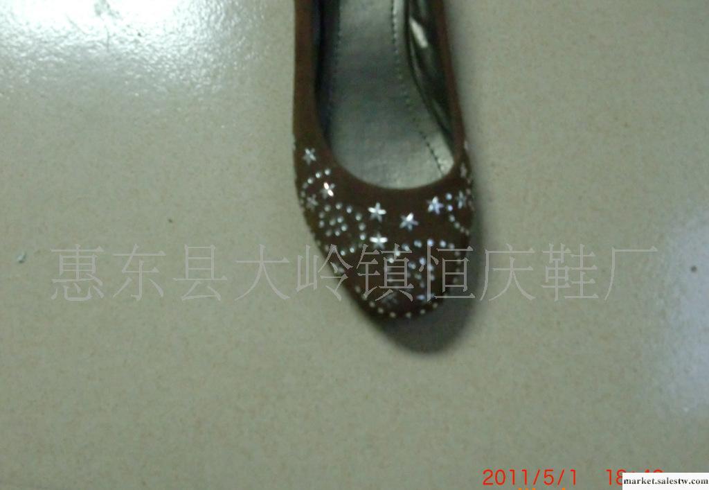 2011新款防皮絨面圓頭，出口原單，燙鉆休閑時尚女鞋工廠,批發,進口,代購