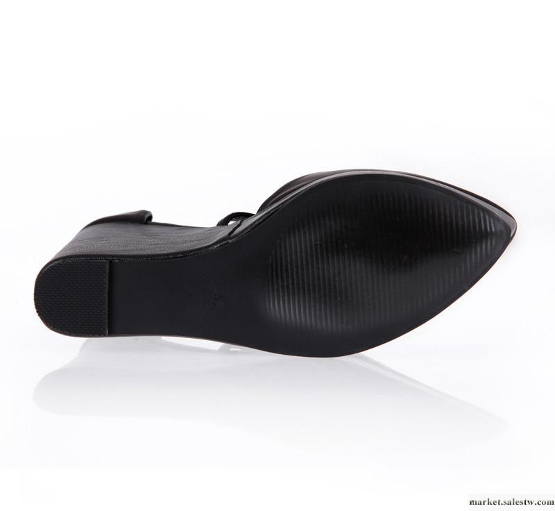 女鞋 批發2012新款T3265真皮 單鞋 高跟鞋防水臺 性感尖頭歐美范工廠,批發,進口,代購