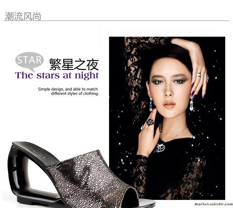 女鞋 批發2012新款RS66 真皮涼拖鞋柔軟羊皮 舒適坡跟性感魚嘴工廠,批發,進口,代購