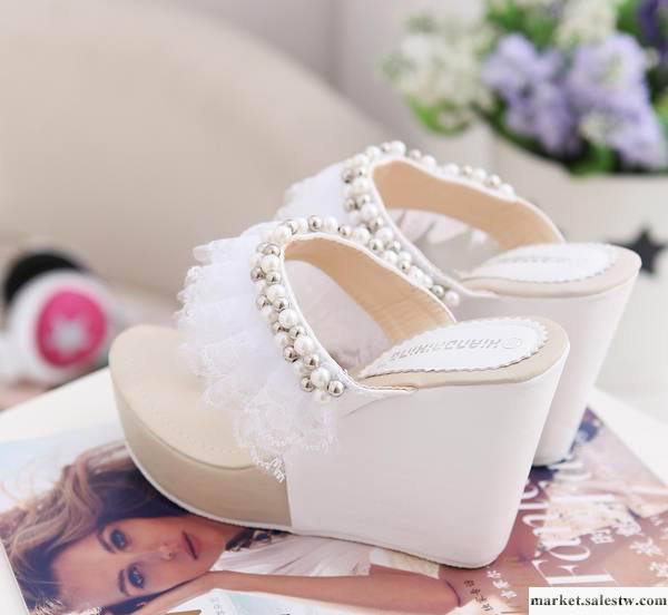 2012新款時尚超高跟坡跟涼拖女鞋  成都女鞋批發工廠,批發,進口,代購