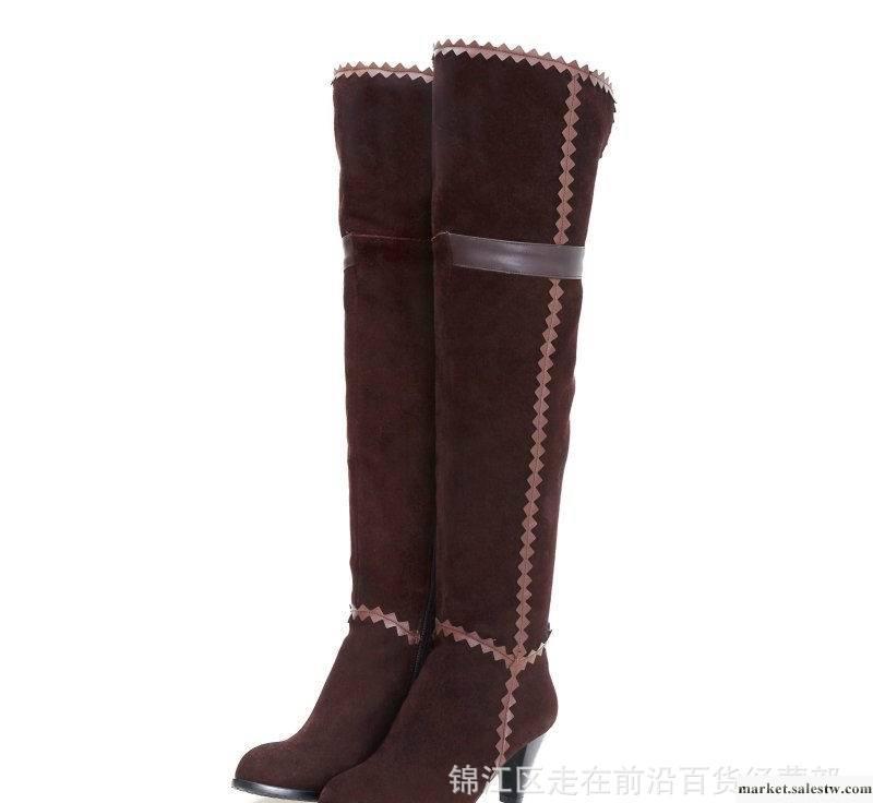 2012秋季新款歐美風休閑厚底單靴中跟機車靴女長靴女鞋工廠,批發,進口,代購