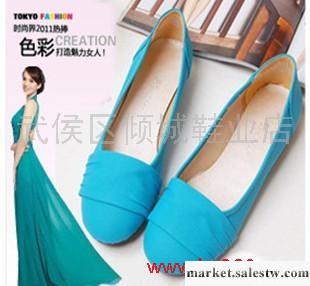 時尚新款復古簡約素面平底單鞋大碼女鞋工廠,批發,進口,代購