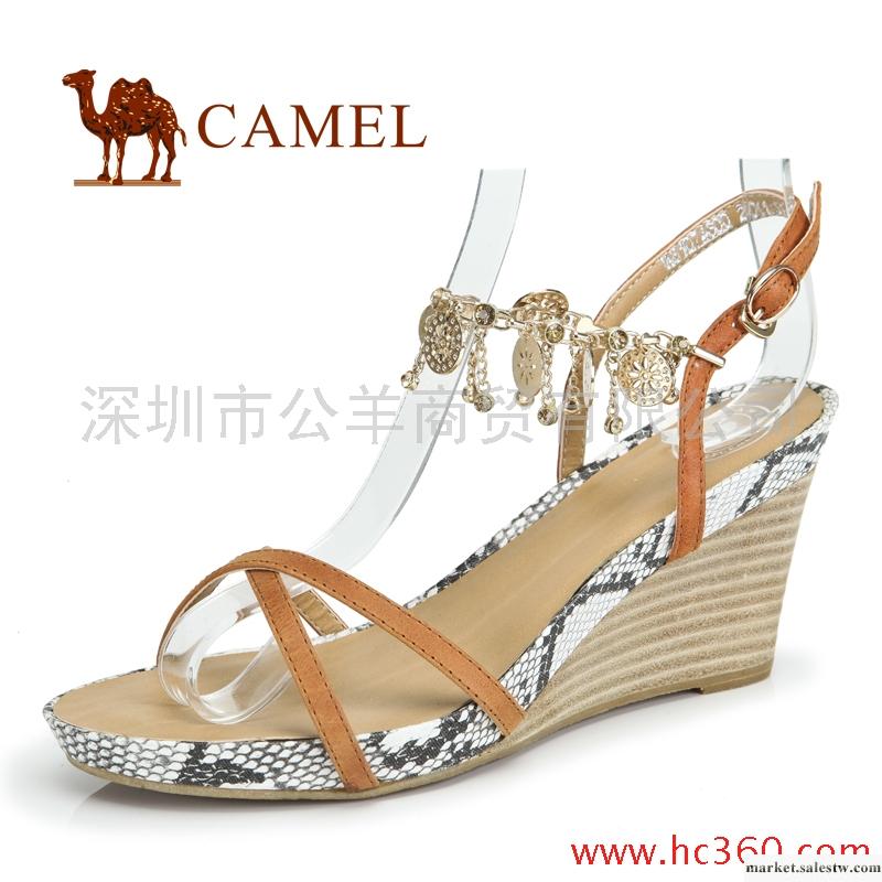 【天貓新風尚】camel 駱駝 女鞋 時尚流蘇坡跟涼鞋 81074600工廠,批發,進口,代購