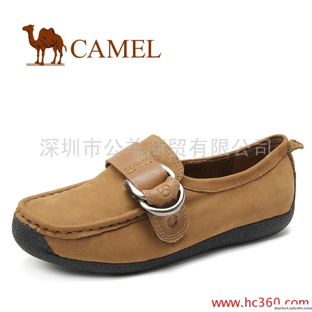 【天貓新風尚】camel 駱駝正品 女鞋 磨砂牛皮 日常休閑單鞋真皮工廠,批發,進口,代購