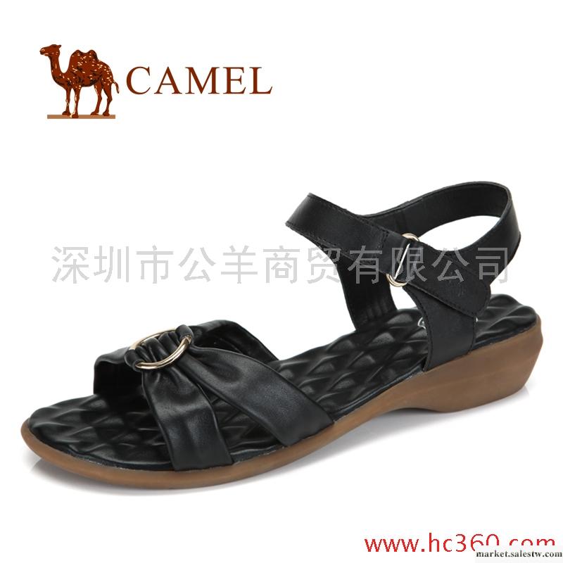 【天貓新風尚】camel 駱駝 女鞋 時尚雅致 軟牛皮休閑女涼鞋 2012工廠,批發,進口,代購