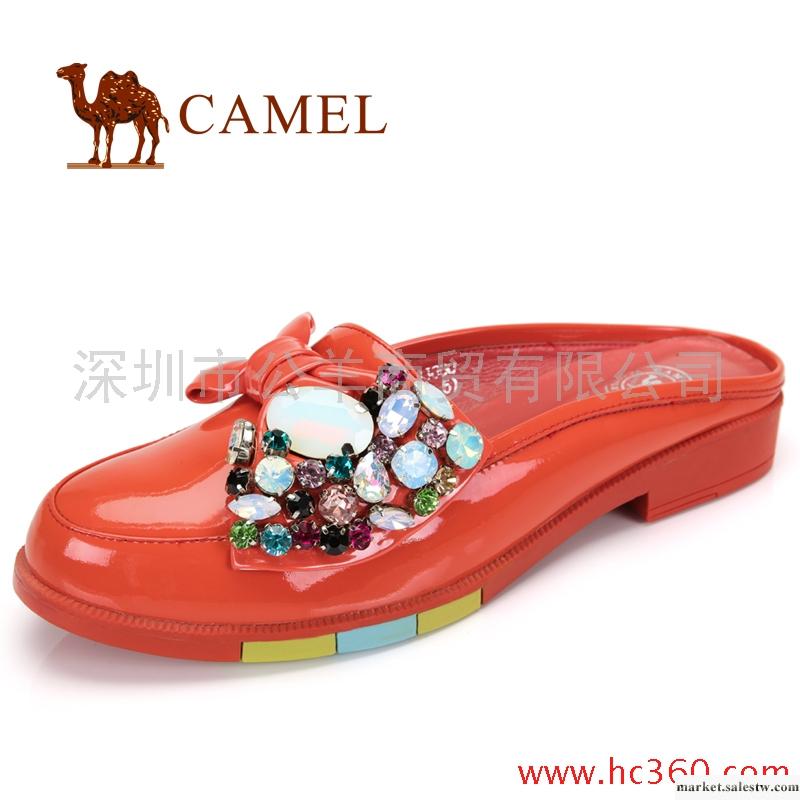 camel 駱駝 女鞋 舒雅簡約 時尚蝴蝶結個性女拖鞋 新款 81003600工廠,批發,進口,代購