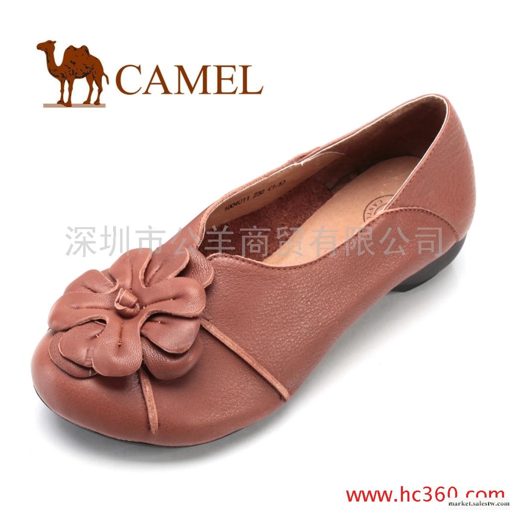 【天貓新風尚】CAMEL駱駝 女鞋 單鞋 四葉草 淑女平底休閑女鞋工廠,批發,進口,代購