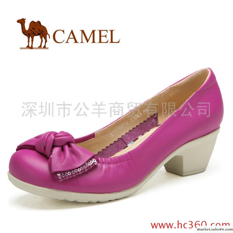 【天貓新風尚】camel 駱駝 女鞋 優雅蝴蝶結 真皮時尚休閑女鞋工廠,批發,進口,代購