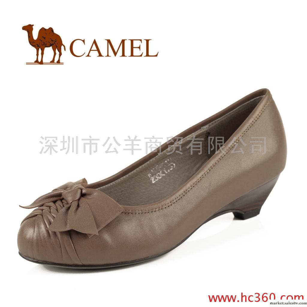 【天貓新風尚】新品 CAMEL駱駝 女鞋 成熟優雅蝴蝶結時尚休閑鞋工廠,批發,進口,代購