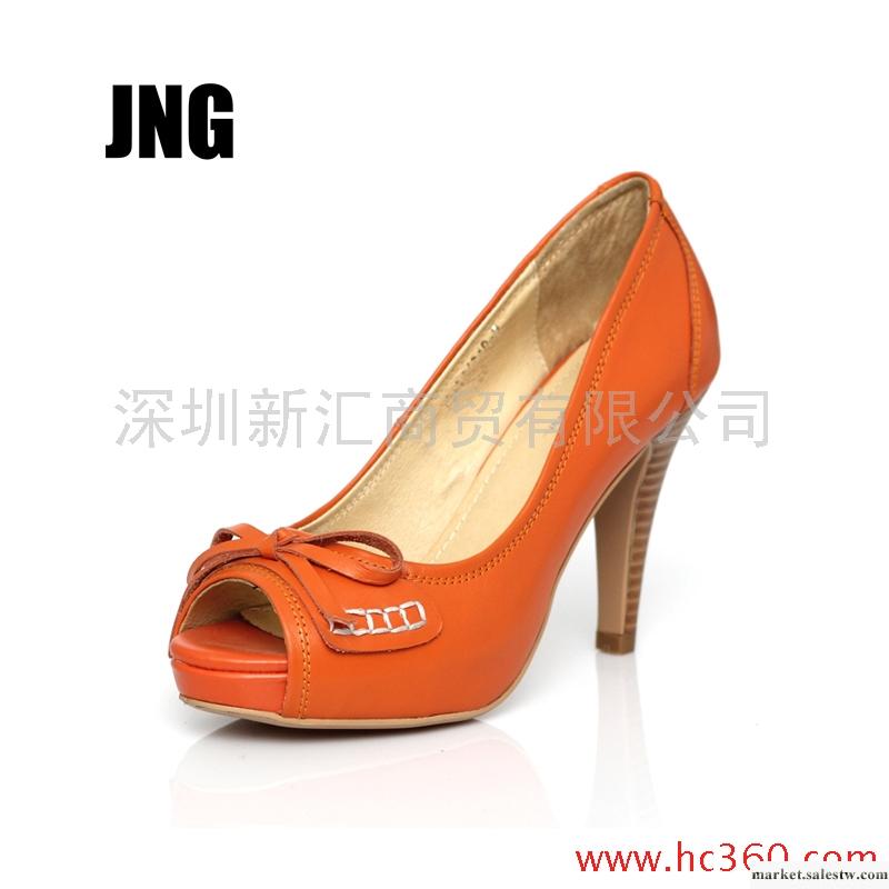 JNG 女鞋 2012 春季 新品 蝴蝶結 防水臺 魚嘴 高跟 單鞋 包郵工廠,批發,進口,代購