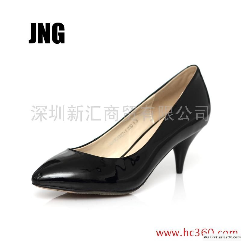 JNG 女鞋 2012 春季 新品 經典 OL 羊漆 通勤 時尚 單鞋 包郵工廠,批發,進口,代購