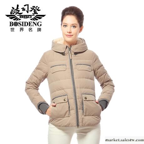 供應2012新款 波司登羽絨服正女街頭休閑韓版時尚款 B1201210羽絨服批發工廠,批發,進口,代購
