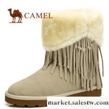 供應供Camel 駱駝正品女鞋 2012新款柔毛雪地靴 反絨流蘇短靴工廠,批發,進口,代購