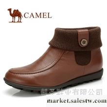 供應Camel 駱駝 頭層牛皮 2012秋新款女鞋 舒適真皮休閑短靴工廠,批發,進口,代購