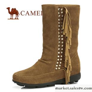 供應camel 駱駝 女鞋 燙鉆流蘇 時尚休閑女靴 秋冬新品 81053605工廠,批發,進口,代購