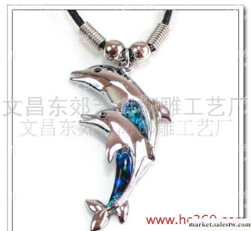 批發1806 海豚鮑貝項鏈 韓版時尚貝工廠,批發,進口,代購
