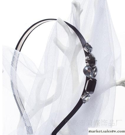 C29韓國韓版飾品 時尚優雅閃鉆黑寶石發箍 頭箍工廠,批發,進口,代購