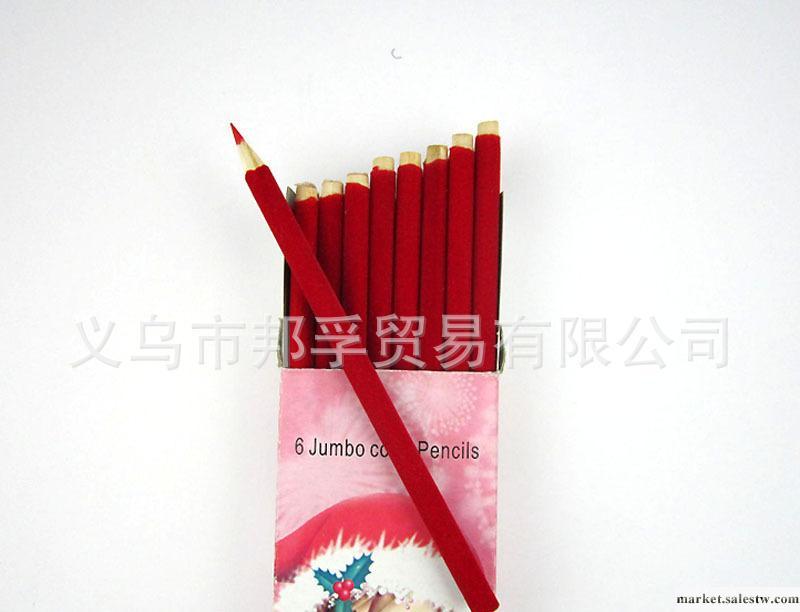 浙江義烏小商品批發韓版時尚新穎植絨紅色絨毛禮品鉛筆廠家直銷工廠,批發,進口,代購