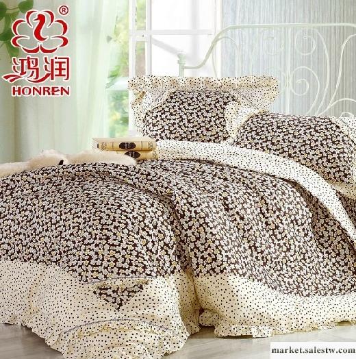 供應2012韓版全棉印花 花兒朵朵四件套工廠,批發,進口,代購