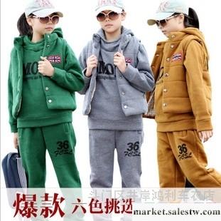 供應2012冬款新款女童套裝 韓版爆款兒童服裝三件套工廠,批發,進口,代購