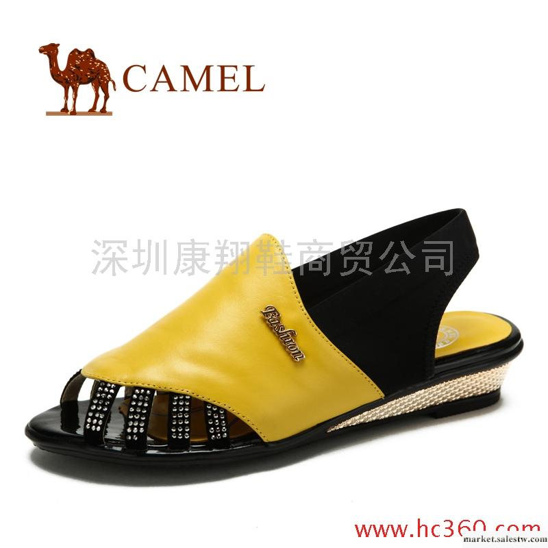 camel 駱駝 女鞋 真皮時尚休閑女涼鞋 2012新款工廠,批發,進口,代購