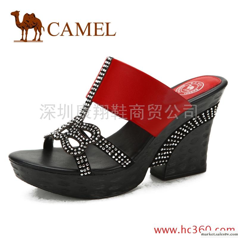 camel 駱駝 女鞋 2012新款 時尚鉆石女款拖鞋 1018600工廠,批發,進口,代購