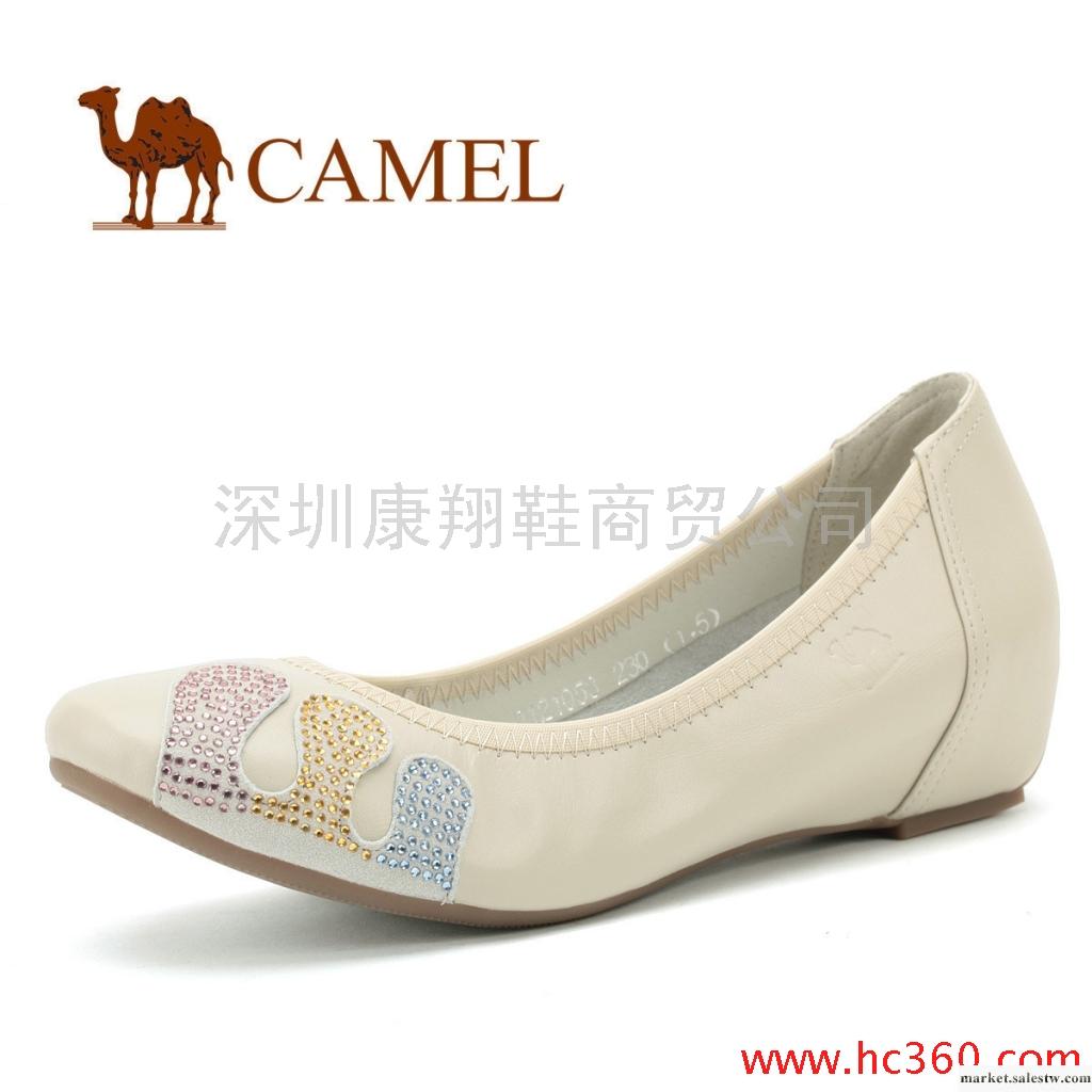 CAMEL駱駝正品 女鞋 優雅淑女坡跟女鞋內增高真皮工廠,批發,進口,代購